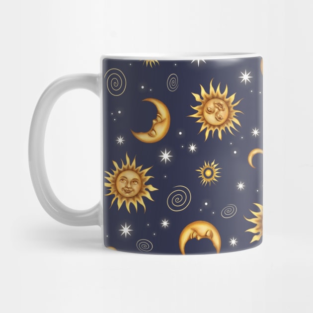 Vintage Celestial Pattern by Ellador